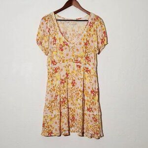 Idyllwind Women's Short Sleeve Fit & Flare Sundress Dress Size Medium
